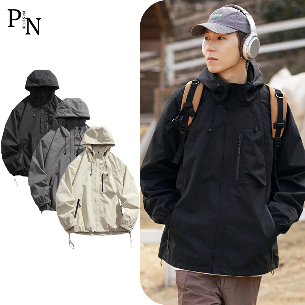 Áo khoác gió nam nữ PN STORE 2 Lớp Tráng bạc chống nước Chống tia UVF100+ AKG01-thoitrangcenter