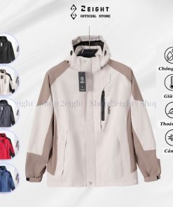 Áo khoác gió nam nữ cao cấp có mũ chống nước 2 lớp