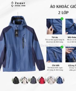 áo khoát dù phối màu mẫu mới 2024 - AG2-thoitrangcenter