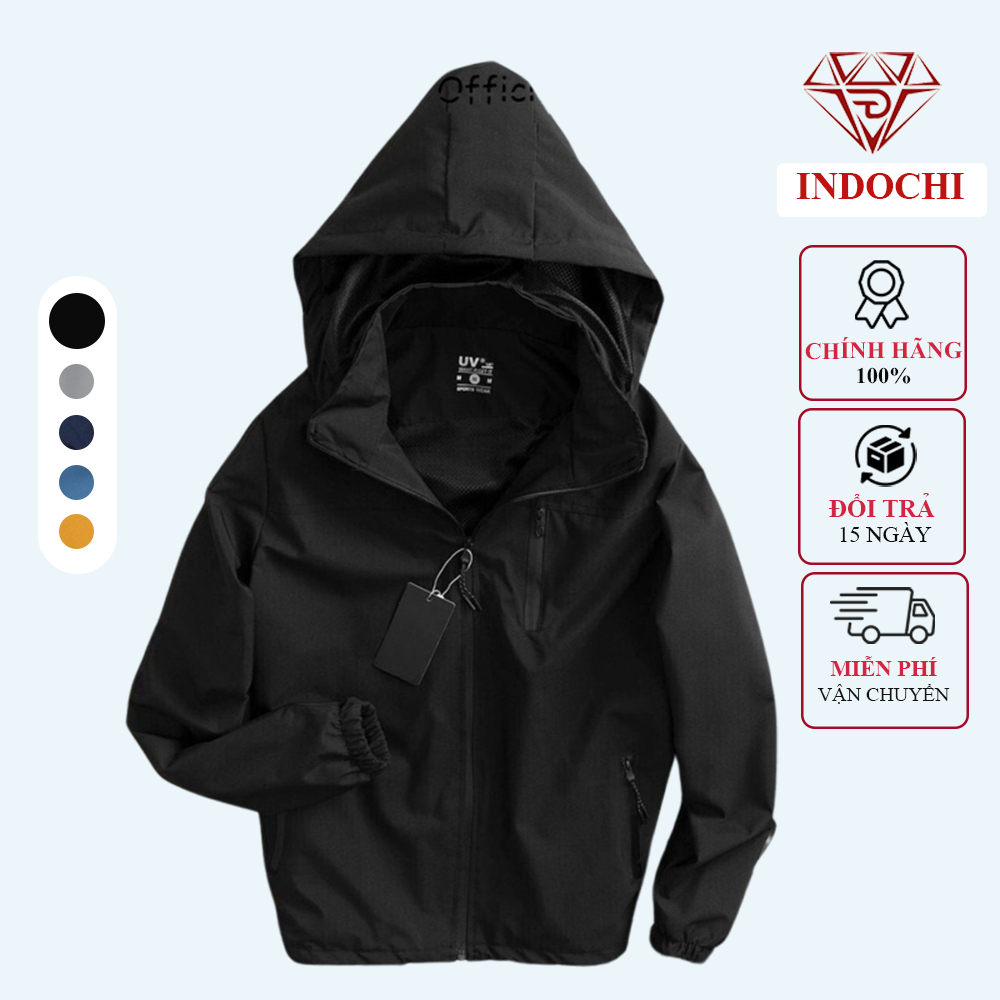 Áo khoác nam vải gió cao câp mới nhất 2024 - Áo khoác nam vải gió INDOCHI cao cấp-thoitrangcenter