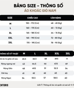 Áo khoác nam Chống gió