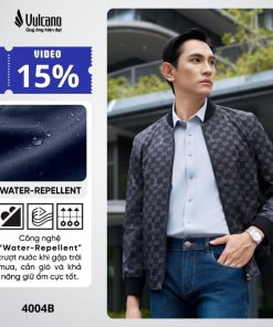 Áo khoác bomber nam Vulcano họa tiết con hươu thời trang