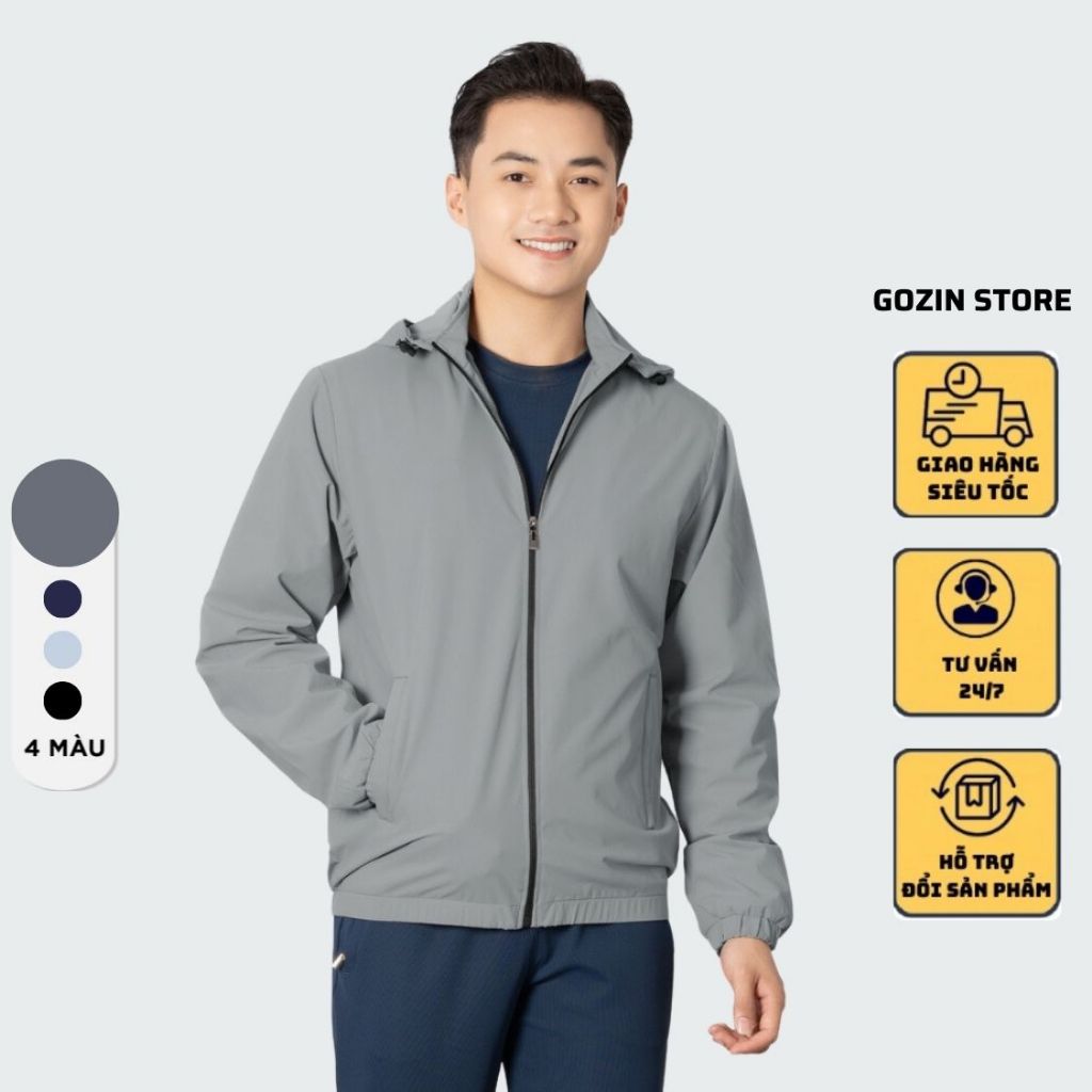 Áo khoác gió nam GOZIN.STORE cao cấp chống nước chống gió cao cấp