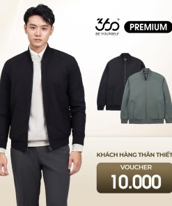 Áo khoác bomber kaki gió nam 360 Boutique áo khoác nam trẻ trung - AKHTK509-thoitrangcenter
