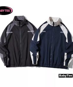 Áo Khoác Bomber Cổ Đứng Form Rộng Phối Thêu Chữ Ulzzang BABYTEE-thoitrangcenter