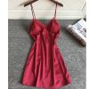 Váy Ngủ Hai Dây Lụa Satin Phối Ren Hisexy MD95-thoitrangcenter