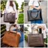 Túi xách nữ cao cấp Lindy túi đựng laptop 15.6 inch dáng công sở da mềm đẹp của May Bags-thoitrangcenter