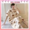 Váy ngủ nữ cộc tay dễ thương dáng suông bigsize chất cotton mềm mát họa tiết hoạt hình VN01-thoitrangcenter