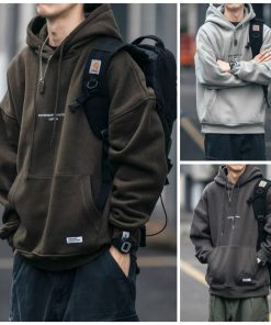 Áo Hoodie thêu chữ basic nam nữ unisex form rộng mặc cực đẹp