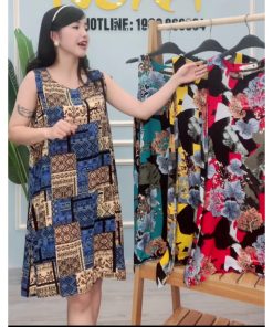 VÁY LANH NGỦ MẶC NHÀ CHẤT ĐẸP MÁT NHẸ