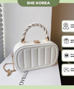 Túi xách nữ hộp trắng đi tiệc đi chơi đẹp-thoitrangcenter
