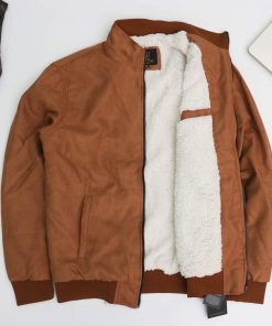 Áo Khoác Nam Da Lộn Lót Lông Cừu Dài Tay Hàng Việt Nam Chất Lượng Cao Thời Trang DYACI AK10-thoitrangcenter