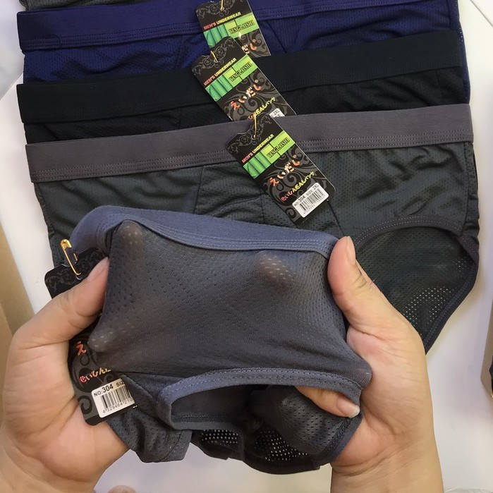 Quần Sịp Nam Tam Giác Lưới Cao Cấp Vải Thông Thoáng Lỗ Nhỏ Mịn NO304-thoitrangcenter