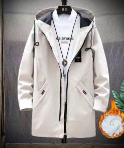 Áo khoác gió - Áo khoác Kaky Lót Lông  thời trang thu đông quảng châu-thoitrangcenter