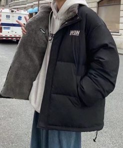 Áo Phao 3 lớp WIN siêu ấm nam nữ lót lông cừu - Hàng Có Sẵn - mặc được cả 2 mặt dày siêu ấm áo đại Hàn OR áo Phao UNISEX-thoitrangcenter