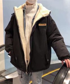 Áo Phao Nam nữ lót lông cừu - FEAR OF GOD - áo khoác gió nam nữ xuất dư chất dày dặn có lót lớp lông dày ấm mùa đông-thoitrangcenter