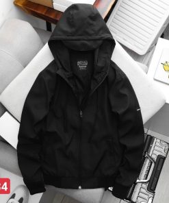 Áo khoác dù nam 2 lớp phối màu trắng đen cao cấp MURADFASHION AKD34-thoitrangcenter