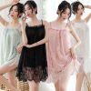 Váy Ngủ Công Chúa sexy hai dây phối ren gợi cảm (tặng kèm quần chíp) 5174-thoitrangcenter