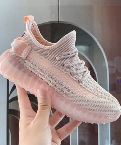 Giày lười thể thao nữ đế êm cổ chun vải lưới thoáng khí độn đế phong cách Hàn Quốc-thoitrangcenter