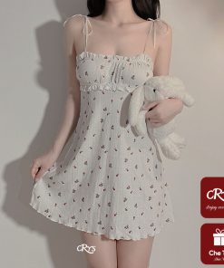 Váy Ngủ Nữ Mùa Hè Ren Ngọt Ngào Dễ Thương Mỏng Nhỏ Ngực Gợi Cảm Bộ Đồ Ngủ Treo Váy Ngắn Xuân Thu Ngoài Mặc Homewear-thoitrangcenter