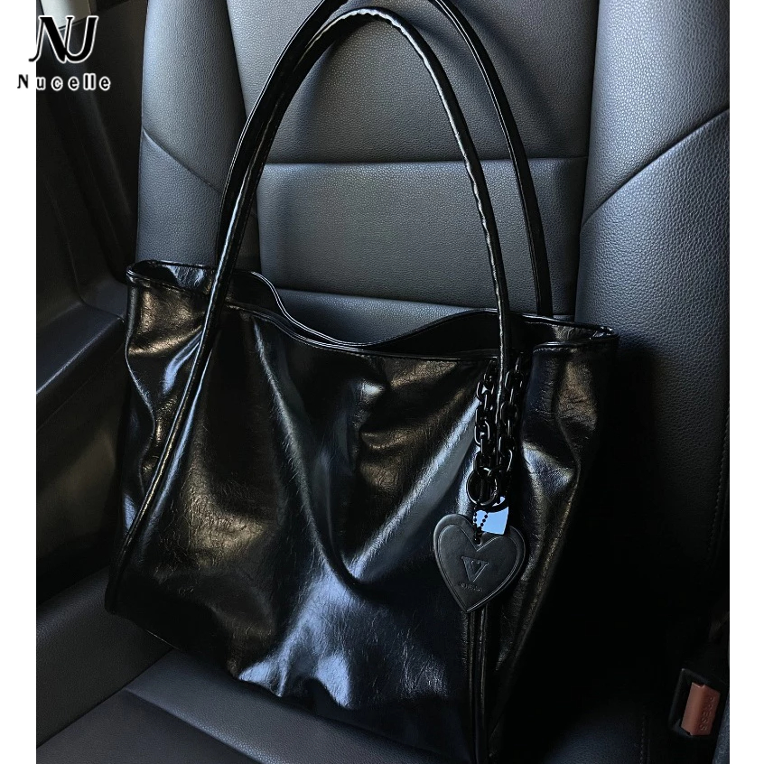 Nucelle Túi Xách tote Cỡ Lớn Siêu Nhẹ Họa Tiết Tình Yêu Cupid Thời Trang-thoitrangcenter