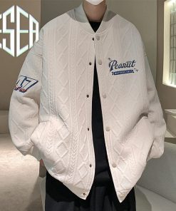 Áo khoác nam ESEA thiết kế thêu Mỹ áo khoác bóng chày mới thời trang-thoitrangcenter