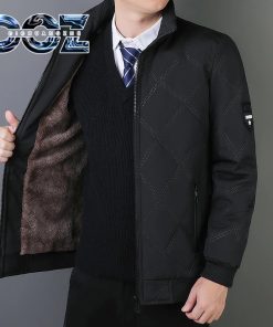 Áo khoác Cotton mùa đông Dichuangzhe Áo khoác nam cao cấp công sở thông thường chống gió dày hàng đầu-thoitrangcenter