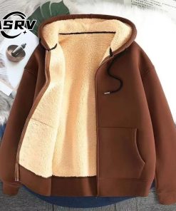 Áo len có mũ trùm đầu ASRV Lambswool Nam Thu Đông Nhung Đệm dày Top Loose-thoitrangcenter