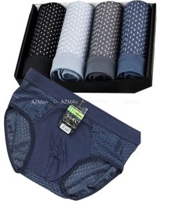 [Hộp 5 Chiếc] Quần Lót Sịp Tam Giác Nam Brief Thông Hơi Sexy Lịch Lãm Men303-thoitrangcenter