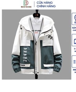 Áo khoác gió thu đông phối màu Bảo Đăng-thoitrangcenter