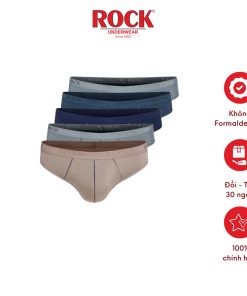 Combo 5 quần lót nam cao cấp ROCK QA546 thun lạnh 4 chiều mát mẻ