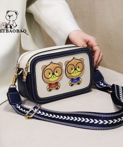 Túi đeo chéo nữ Bill Bear Túi đeo vai đa năng Kính dễ thương Bag Túi đơn giản túi xách nữ beibaobao gấu-thoitrangcenter