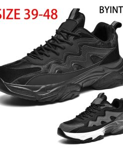 Giày Thể Thao Da Đế Cao Su Dày Chống Trượt Chống Thấm Nước Cho Nam size Lớn 39-48-thoitrangcenter