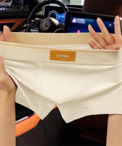 Metozone Quần lót nam cotton nguyên chất mới hợp thời trang thương hiệu quần lót boxer quần short boxer thoải mái và thoáng khí-thoitrangcenter
