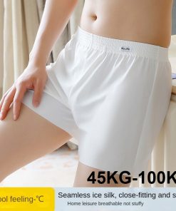 Quần lót nam băng lụa rộng thoáng khí thoải mái quần short boxer thanh niên-thoitrangcenter