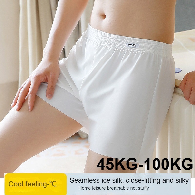 Quần lót nam băng lụa rộng thoáng khí thoải mái quần short boxer thanh niên-thoitrangcenter
