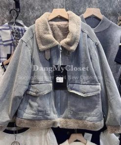 Áo Khoác Bò Lót Lông Dày Dặn ZangShop Thời Trang Cao Cấp Nữ Tính-thoitrangcenter