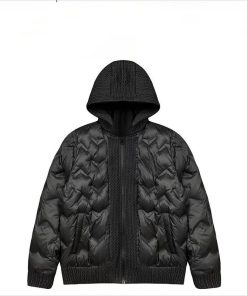 Áo khoác độn Cotton có mũ trùm đầu mùa thu đông Áo khoác ấm áp thời trang giản dị phong cách Hồng Kông Cotton All--thoitrangcenter