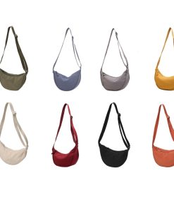 Đơn giản Nhẹ Túi Nhỏ Nữ Túi Nylon Vải Bánh Bao Túi Nữ Phù Hợp Với Túi Đeo Vai Chống Thấm Nước Túi Vải-thoitrangcenter