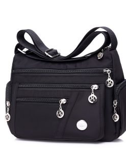 Túi đeo chéo nữ vải dù nhiều ngăn chống nước phong cách Hàn Quốc Size 25cm-thoitrangcenter