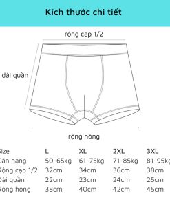 sịp đùi boxer vải thun lạnh 120S cao cấp mềm mịn có lót kháng khuẩn ACX03-thoitrangcenter
