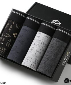 Quần sịp nam cotton quần lót nam sịp đùi boxer thoáng mát [Hộp 4 quần] SNAM015-thoitrangcenter