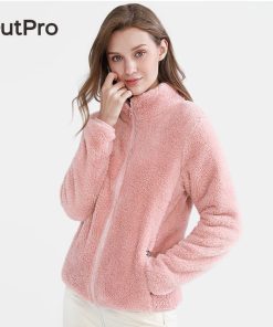 Áo khoác CAMEL CROWN bằng lông cừu nhung giữ ấm khi đi ra ngoài tay dài mùa thu cho nữ-thoitrangcenter