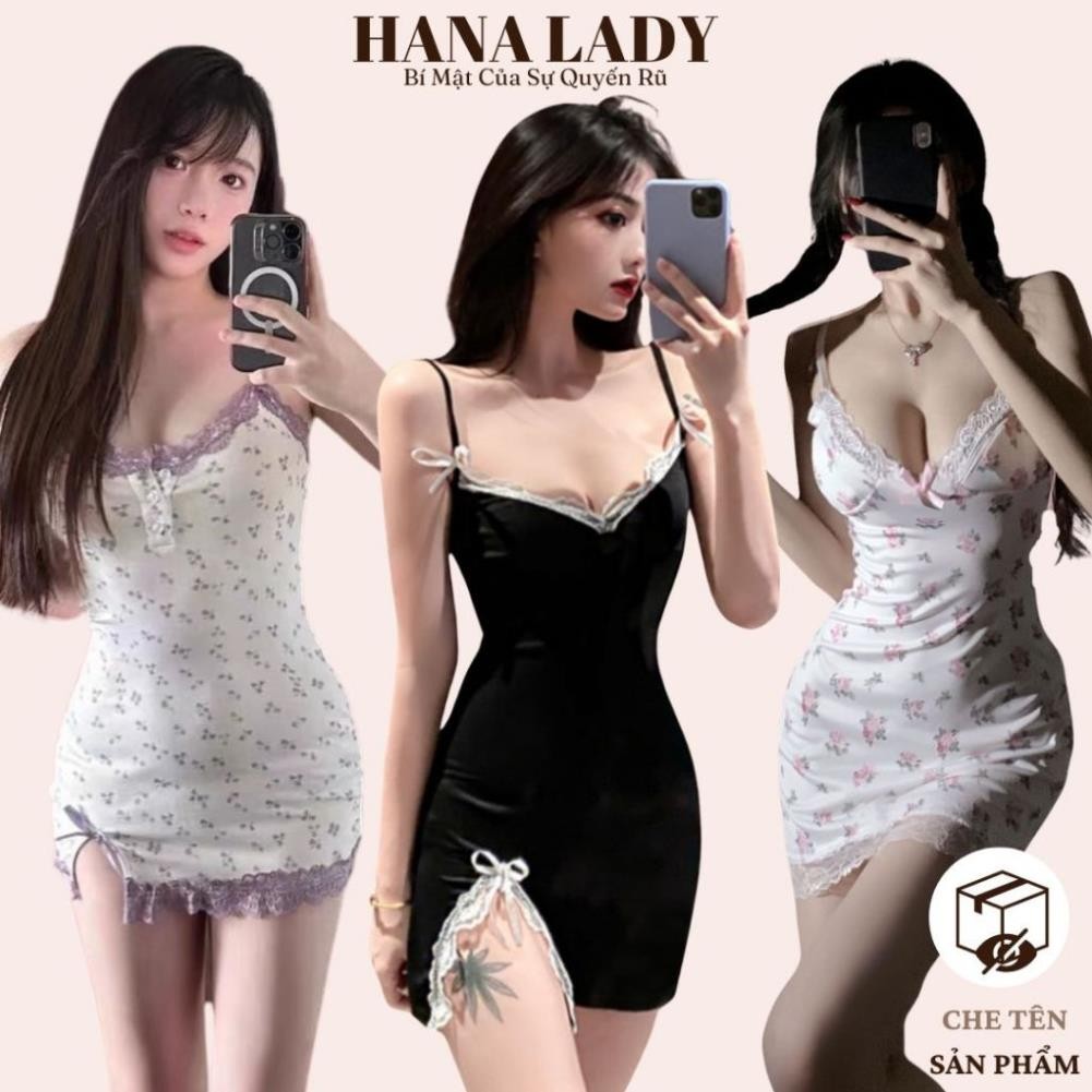 Váy Body Thun Cotton Gợi Cảm - Váy Ngủ Sexy 2 Dây Phối Ren Phong Cách Y2K Nhiều Mẫu-thoitrangcenter