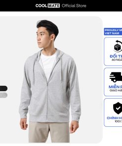 Áo khoác nỉ thu đông Knit siêu mềm mịn thấm hút nhanh khô Coolmate-thoitrangcenter