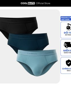 Combo 3 Quần lót nam Brief Lenzing Modal mềm mịn thoáng khí thấm hút tốt Coolmate-thoitrangcenter