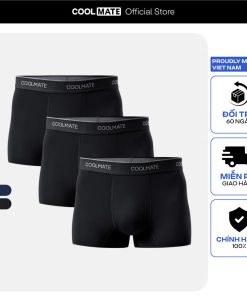 Combo 3 Quần Lót Nam Trunk Ice Cooling II mát lạnh thoáng mát Coolmate-thoitrangcenter