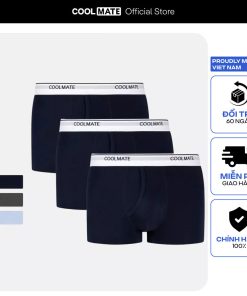 Combo 03 quần lót nam khe moi Bamboo Trunk kháng khuẩn Coolmate-thoitrangcenter