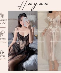 HT284 Váy ngủ sexy dáng dài tiểu thư