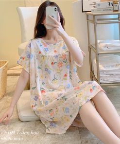 VÁY LANH SĂN Hàng Giao Luôn MẶC NHÀ ĐẦM MẶC NHÀ VN104-thoitrangcenter